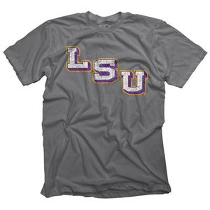 Image of LSU Steps Mens Tri-Blend Shirt