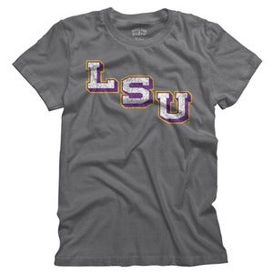 Image of LSU Steps Womens Tri-Blend T