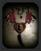 Image of Crimson Sky ♥ Lace Necklace~!