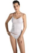Image of HANRO Cotton Seamless Camisole 1501 Black and White NEW