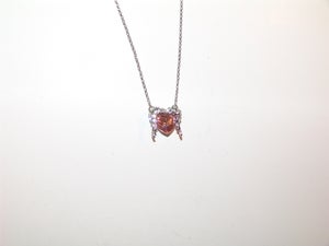 Image of Driping Jewel Heart Necklace