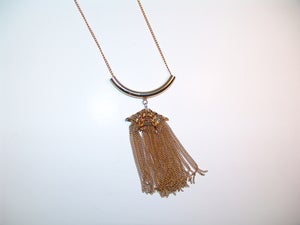Image of Triple Chain Dangle Necklace