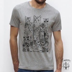 Image of T-shirt homme gris Pussycats
