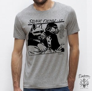 Image of T-shirt homme gris Sonic Fiends