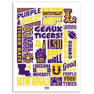 Image of LSU Poster “Wordblock”