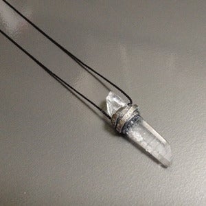 Image of SKINNY LEATHER-WRAPPED CRYSTAL
