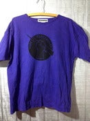 Image of FREE ELECTRICITY logo TEE various colors SZ LARGE printed on vintage thrift store shirts