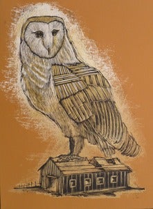 Image of Reconstructed Barn Owl Burnt Orange Colorway