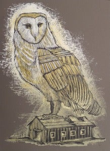 Image of Reconstructed Barn Owl Charcoal Brown Colorway
