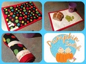 Image of Travel Placemat Dotty Black