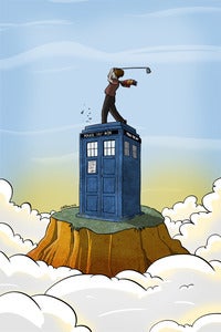 Image of A Doctor Who Golfs Print
