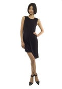 Image of split-layer dress [ black ] 