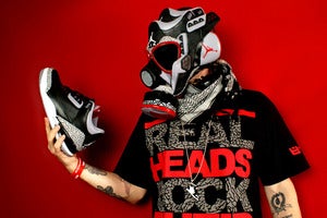 Image of 12x18 Print- Black Cement III Gas Mask