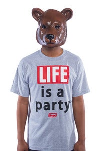 Image of Life is a Party Tee - Grey