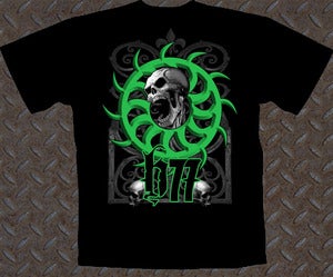 Image of GREEN SKULL T SHIRT 
