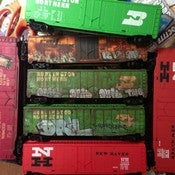 Image of HO Scale Weathered custom Freight Box Car
