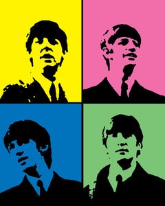 Image of beatles paintings, the first
