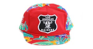 Image of RAIDERS HAWAIIAN SNAPBACK - RED