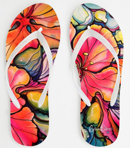 Image of Hibiscus Sandals by Colleen Wilcox