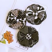Image of set of 3 posy pins - 833