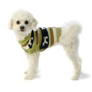 Image of Fritzy's Fair Isle Dog Sweater - Winter Pear