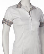 Image of *NEW* "POLO" SHOW SHIRT- Tan Plaid - Stretch Two-In-One Show Shirt!
