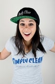 Image of Female Rager Tee...Grey/NavyBlue