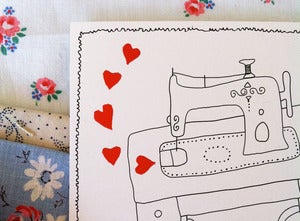 Image of Carte postale *Coudre*