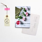 Image of Carte postale - Live simply