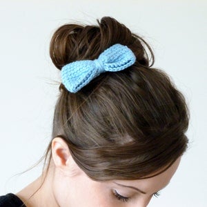 Image of Crochet bow hair clip