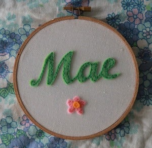 Image of Personalised Name Hoop - Green