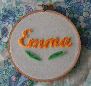 Image of Personalised Name Hoop - Orange