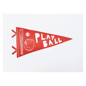 Image of Play Ball Pennant print