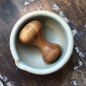 Image of Stoneware Mortar & Pestle