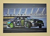 Image of ***SOLD OUT*** 24x16in Wrapped Canvas of Monster Energy Nitto Tire 2014 Mustang RTR in Action 