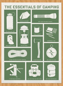 Image of The Essentials of Camping Screenprint