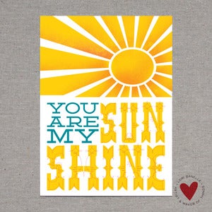 Image of You Are My Sunshine — 5x7 Print