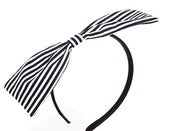 Image of Nautical Stripe 40s Hair Bow 