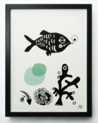 Image of "Fish" (Black/Blue)