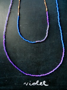 Image of Violet Golden Lining Beads