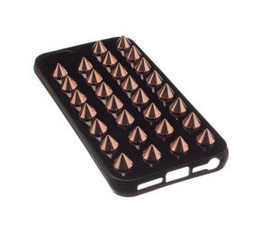 Image of Gloss Black Case w/ Rose Gold Studs - iPhone 5
