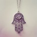 Image of Evil Eye Hamsa Necklace