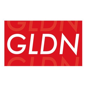 Image of GLDN Box Logo Sticker [Red]