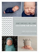Image of Peahead Prints: Simply Stated Birth Announcement Template 3