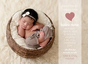 Image of Peahead Prints: Simply Stated Birth Announcement Template 4