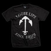 Image of Loose Lips Sink Ships Guys T-Shirt Style # 5071