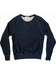Image of Indigo Dyed Loop Terry Crossgrain Crew