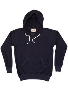 Image of Navy Loop Terry 1940s Pullover Hoody