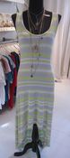 Image of Striped dress with open back