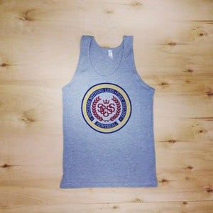 Image of The Crest Tank Top (Unisex-Athletic Gray)